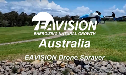 EAVISION Drohnensprüher-Flugvorführung in Australien